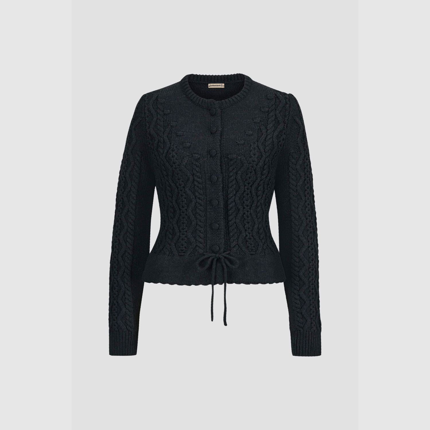 Gottseidank Trachten-Strickjacke in Schwarzgrau, Bild 1 von 2