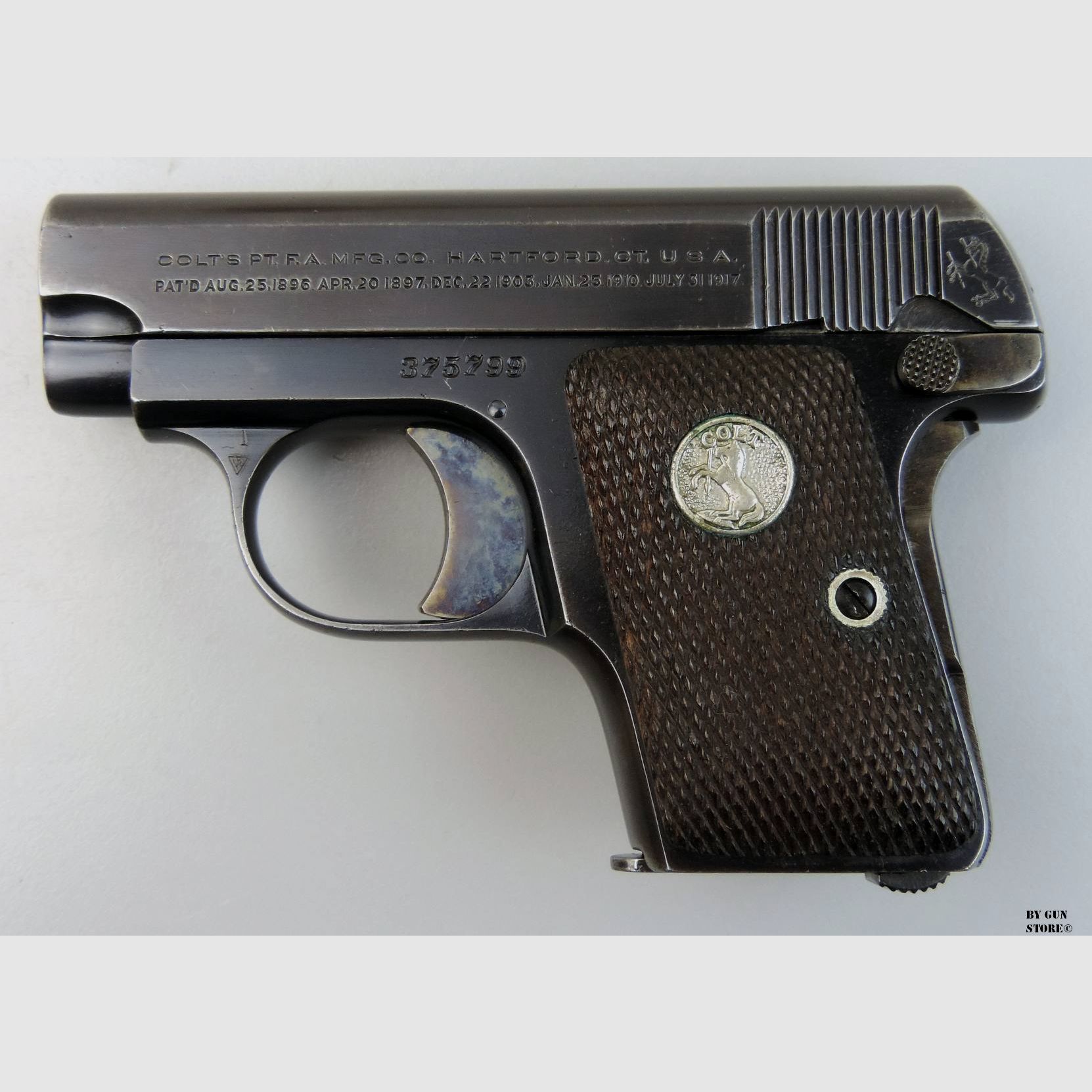Colt Hammerless Pistol Mod. 1908 cal. 6.35 mm year 1929 ser. 375799, image 1 of 9