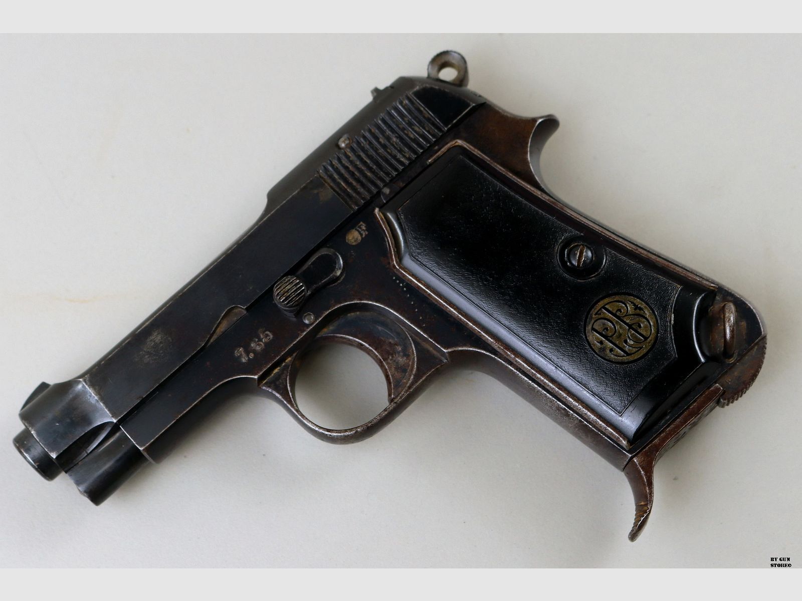 Beretta pistool model 1935 kal. 7,65 mm ser. nr. 715615, afbeelding 2 van 10