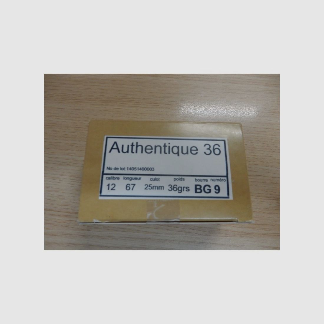 PATRONEN JOCKER AUTHENTIQUE KAL. 12/67 BG 36 GRS, Bild 1 von 2