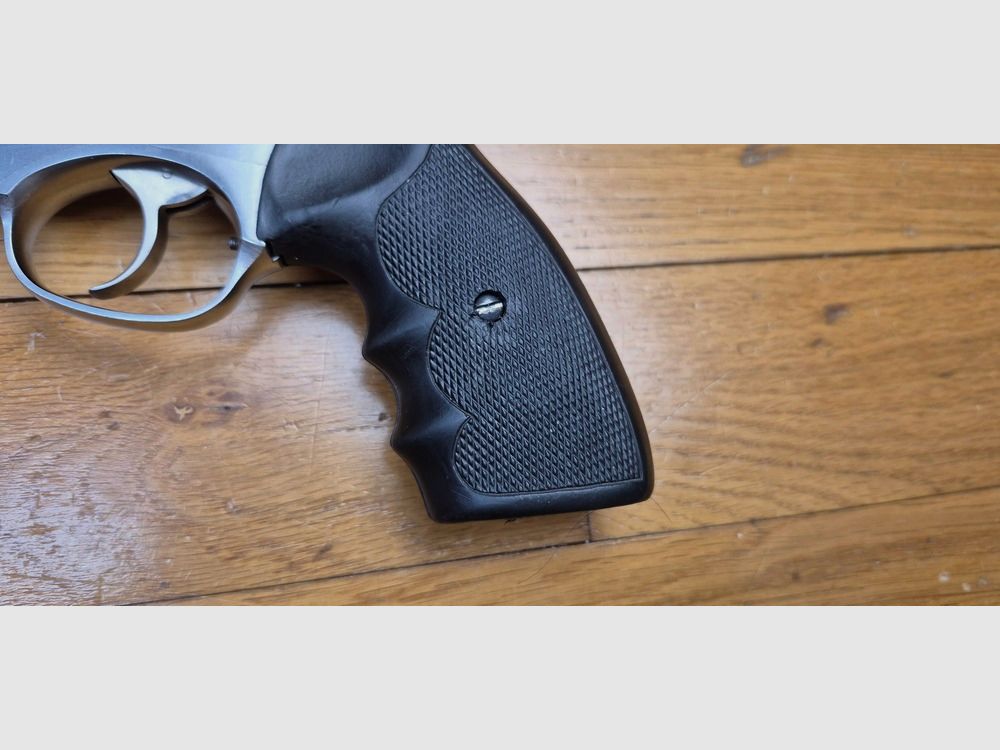 Selten Revolver Ruger GP 100 „Custom“ – Modell mit 6 Zoll Lauf – Seltene Anpassung mit schwerem Lauf ABOM in Deutschland – Vollstahl-Schiene mit verstellbarer Visierung und Wichita Korn aus 100% Stahl – Kal. 357Magnum / 38 special – Waffe aus September 1992 – Seltene Ruger Anpassung – TBE/TBE+, Bild 3 von 30