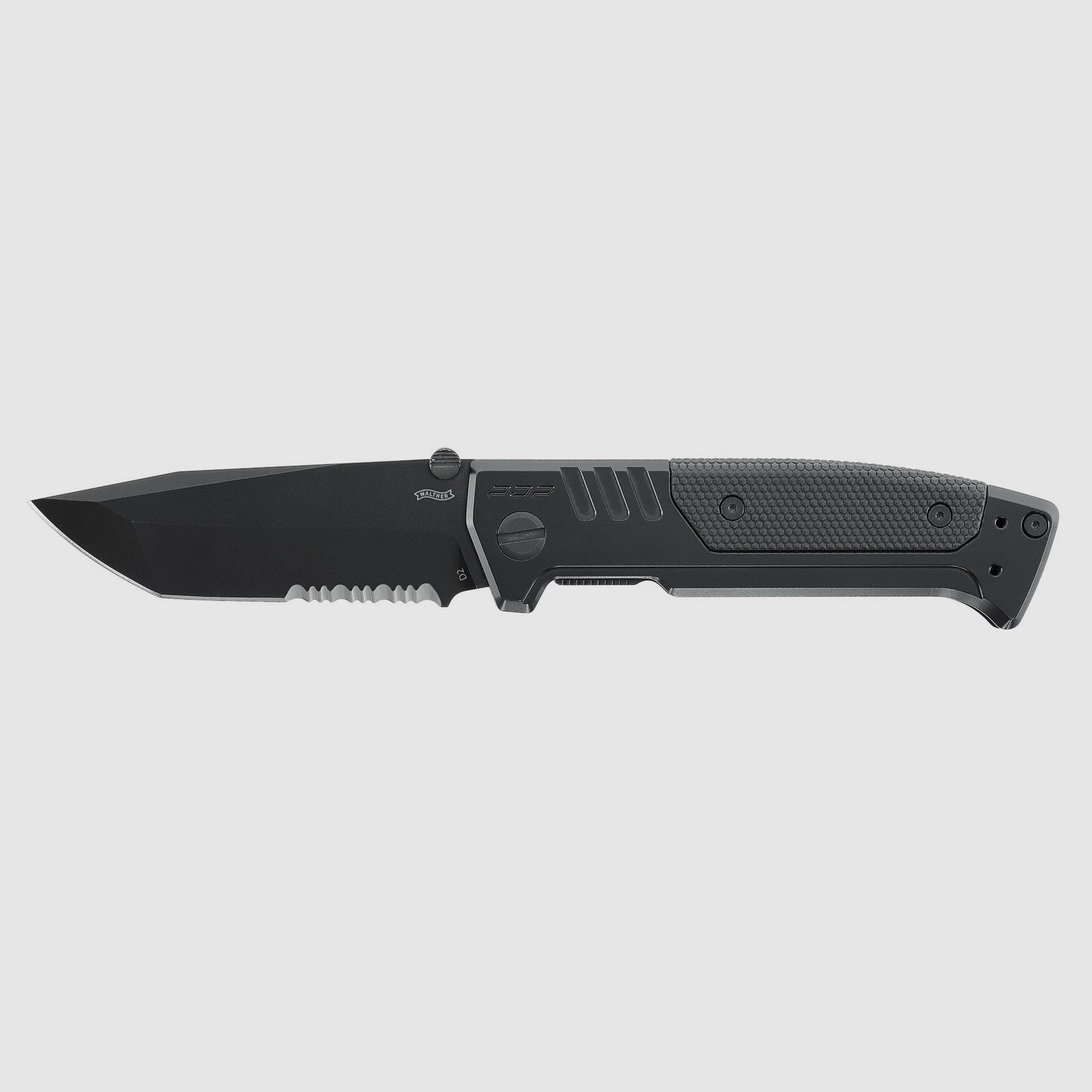 Umarex 5.0898 Messer Walther PDP Steel Frame Tanto Folding Knife BLK-BLK-SE