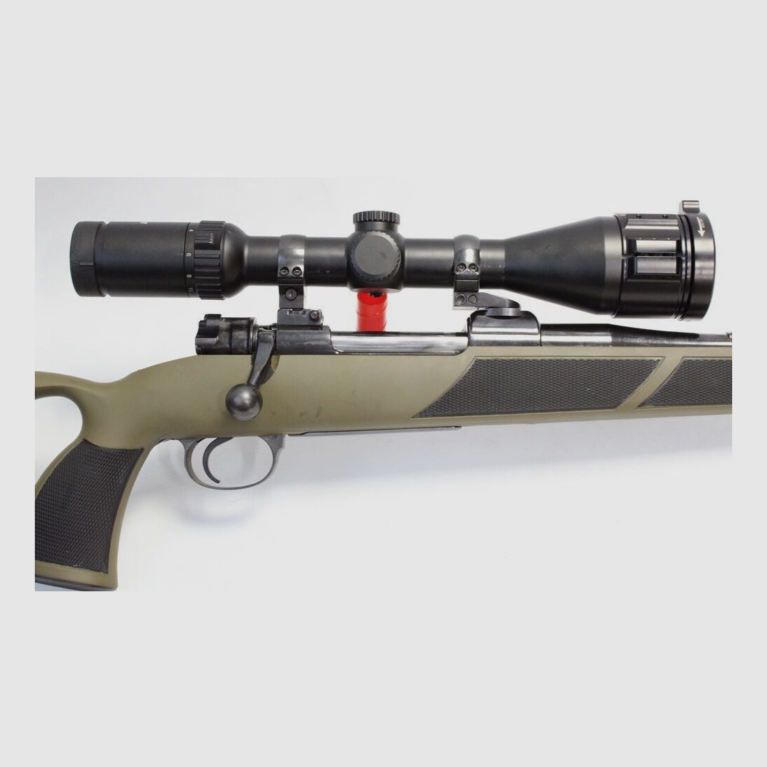 Mauser 98 mit Lochschaft und 2-12x50