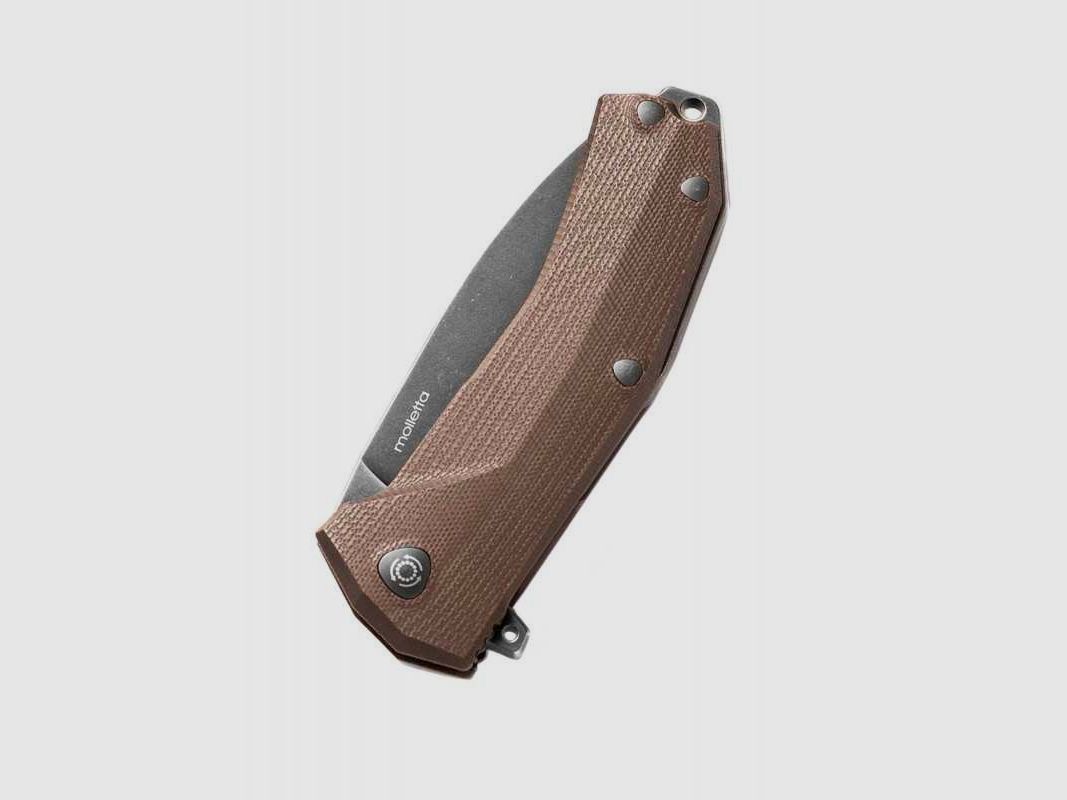 Lionsteel KUR Taschenmesser, brauner Griff, Sleipner