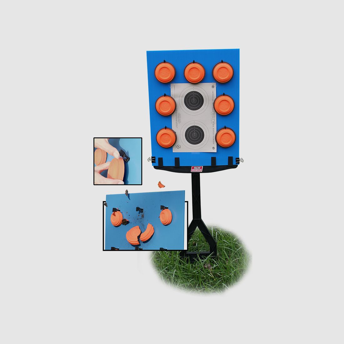 Soporte de objetivo MTM 3en1 JMTBB azul/negro