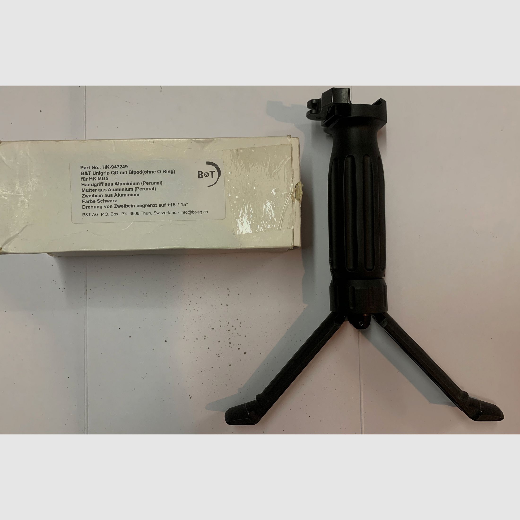Heckler & Koch B&T Sturmgriff mit Zweibein Einschub für Schalter