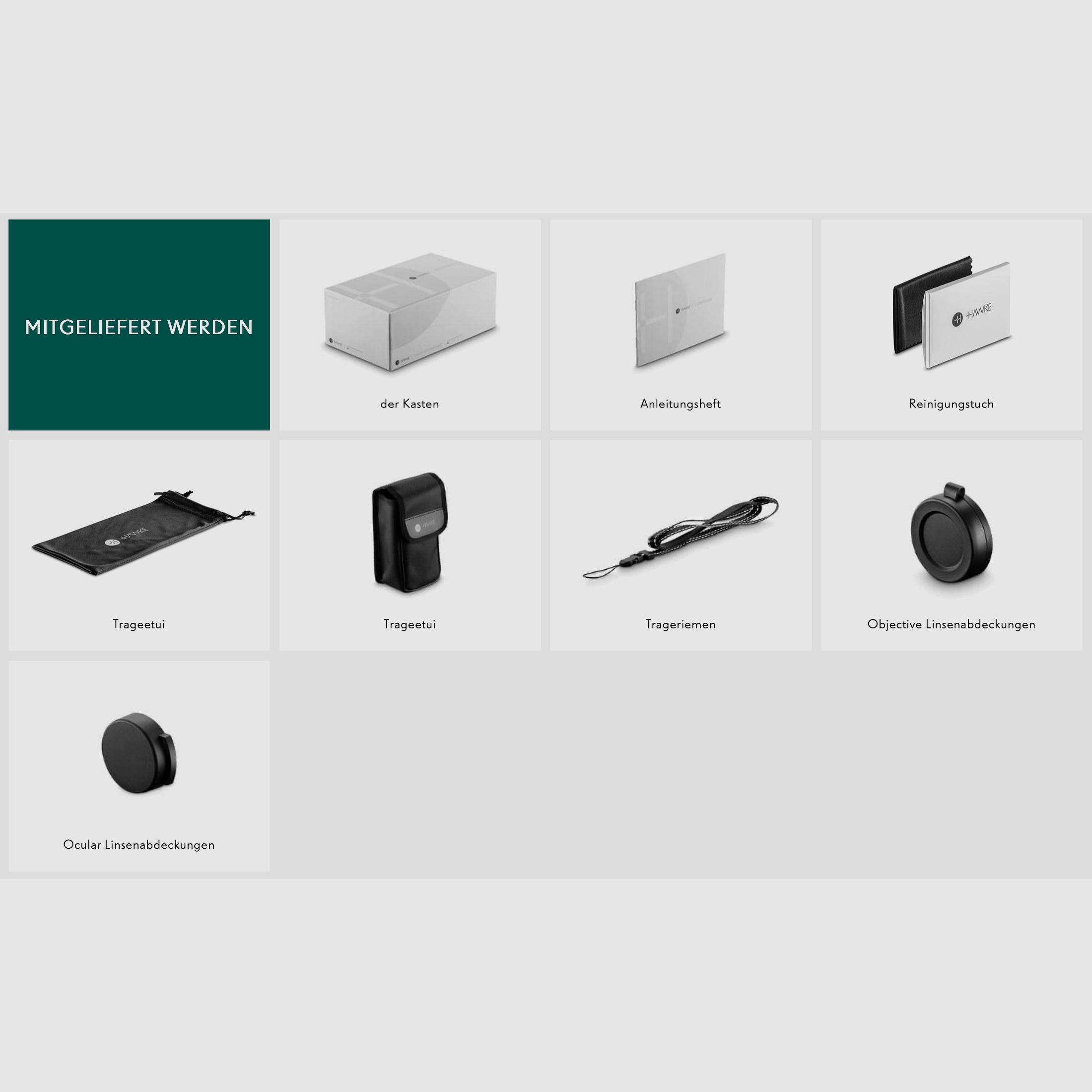 HAWKE 36320 Monokular Endurance ED 8x42 Grün