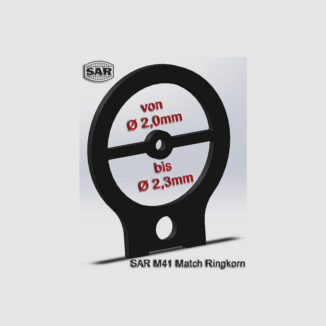 Swabian Arms GmbH SAR M41, HK G3 Match front sight ring Ø 2.3mm sight for front sight holder, also HK SL6, SL7, G3, MP5, HK33, etc.