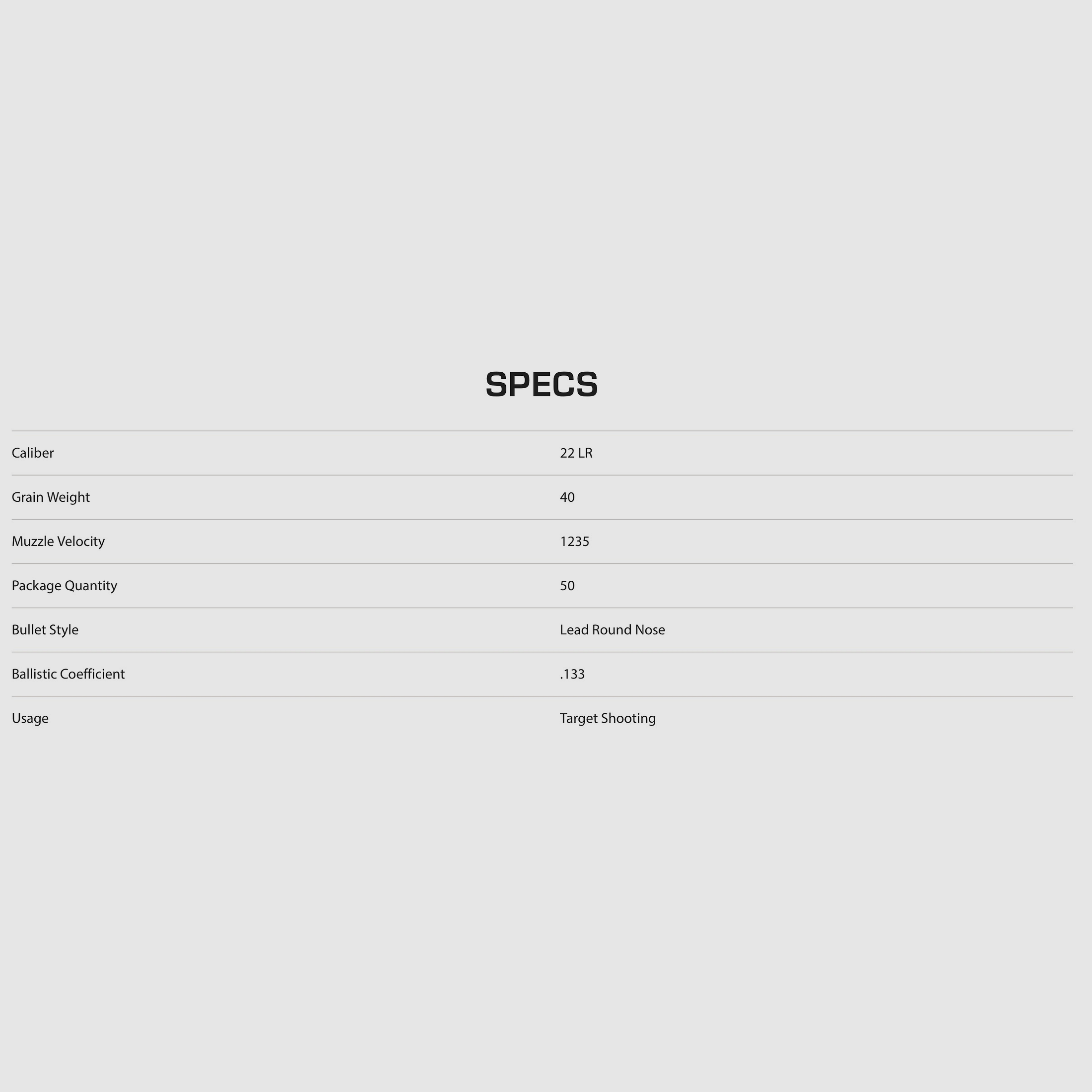 CCI Blazer 192738 .22 lfb. LRN HV 2.6g 40grs. 500 pcs.