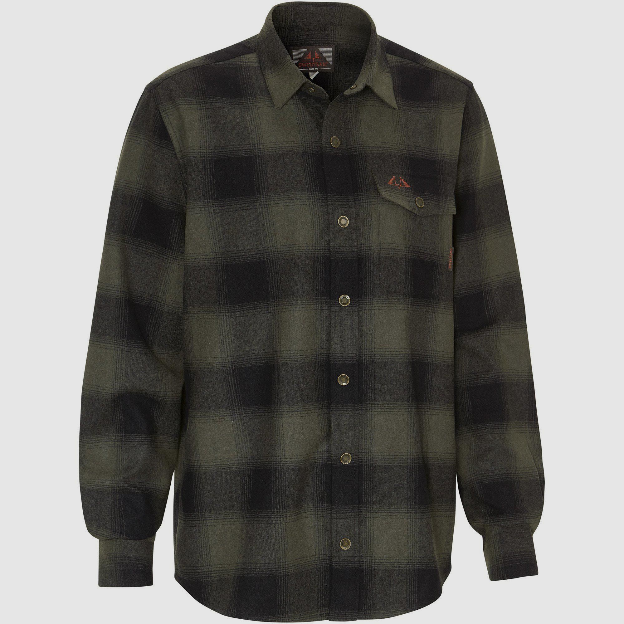 Swedteam Lynx Wool Shirt Men Green XS