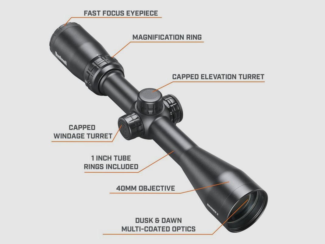 Bushnell Zielfernrohr Banner 2 3-9x40mm DOA Quick Ballistic Leuchtabsehen