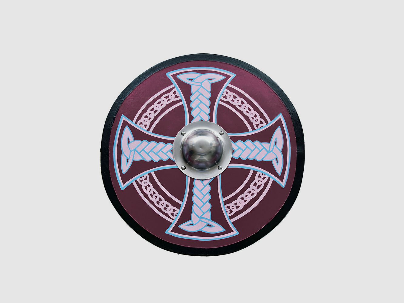 Viking shield with Celtic cross