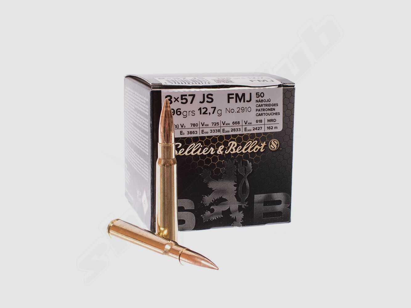 Sellier & Bellot	 FMJ 12,7g / 196gr 50Stk. 8x57JS