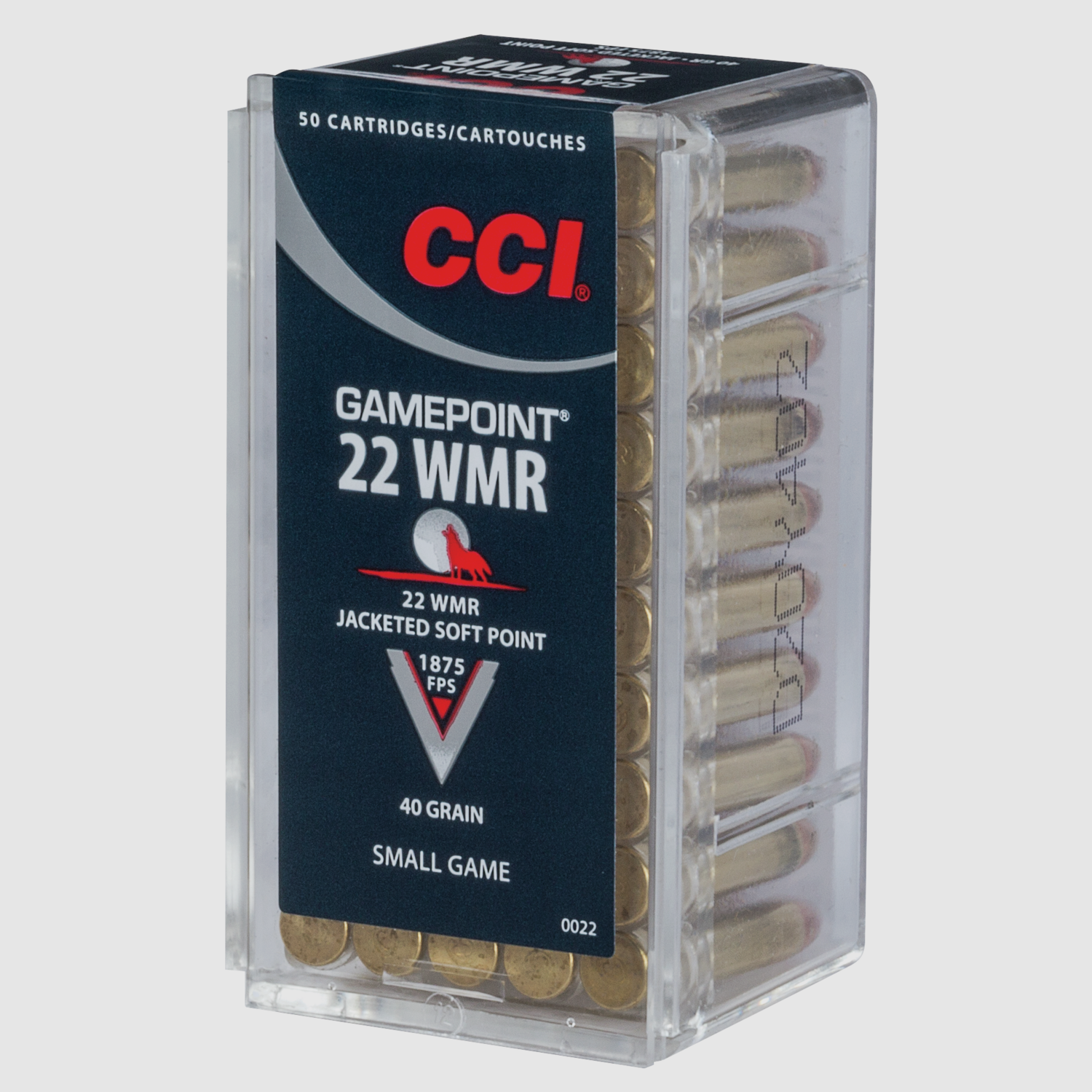 CCI Munizioni per fucile .22 Win. Mag. 2,6g Hollow Point Short Barrel Gamepoint