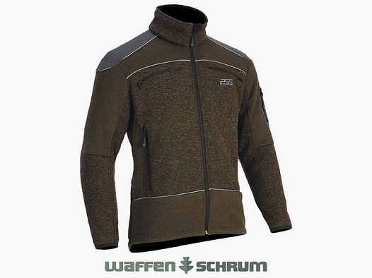 Faserstrickjacke X-treme Grün Melange