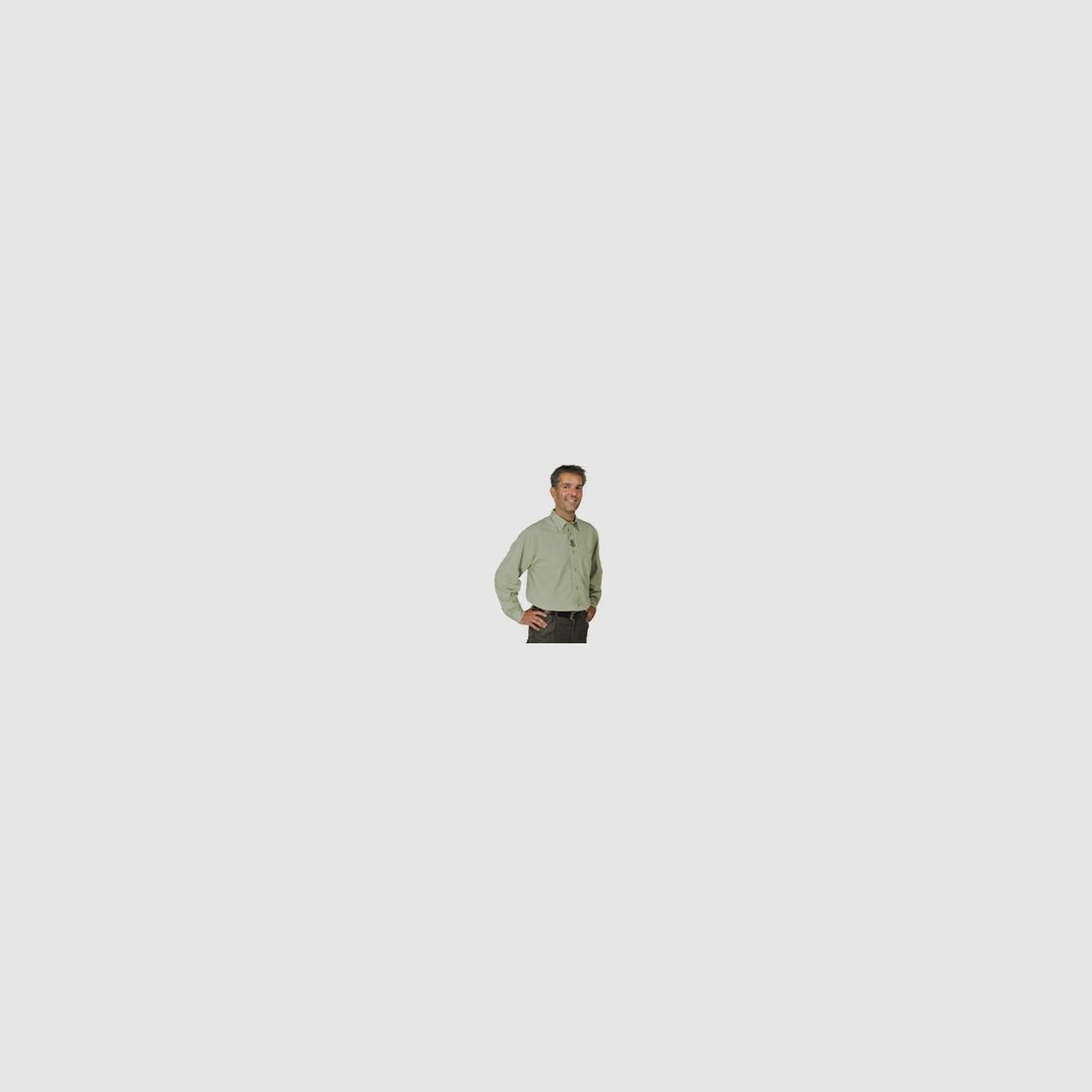 Hemd Chambray 1/1-Arm - Rehbock Stickerei