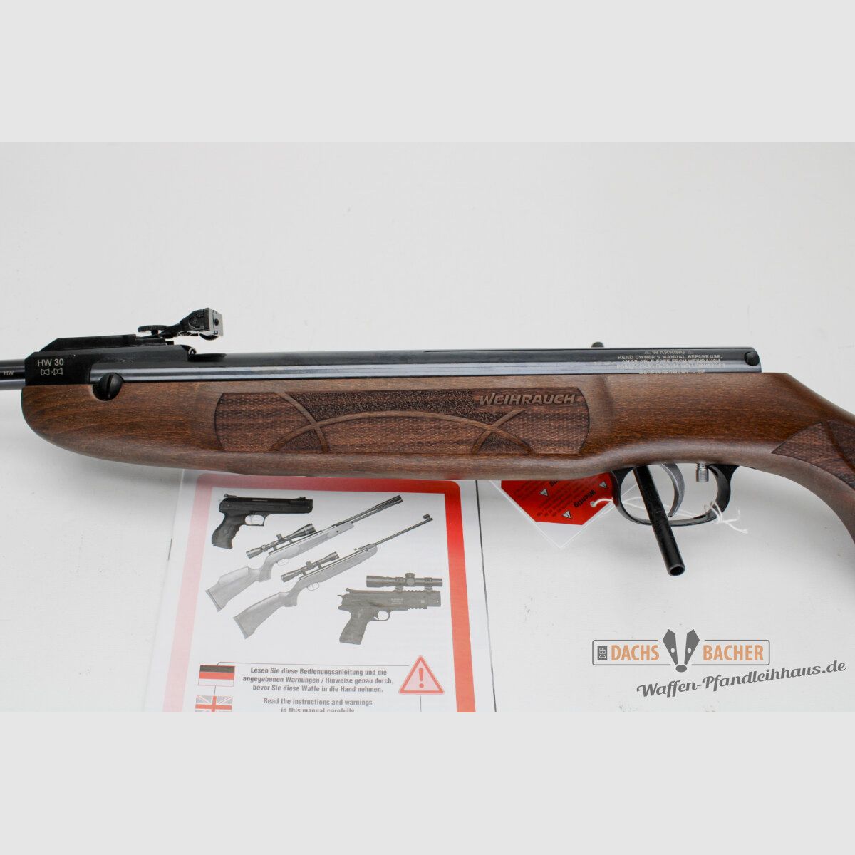 LG carabine à air Weihrauch HW 30 S calibre 4,5mm crosse F-signe