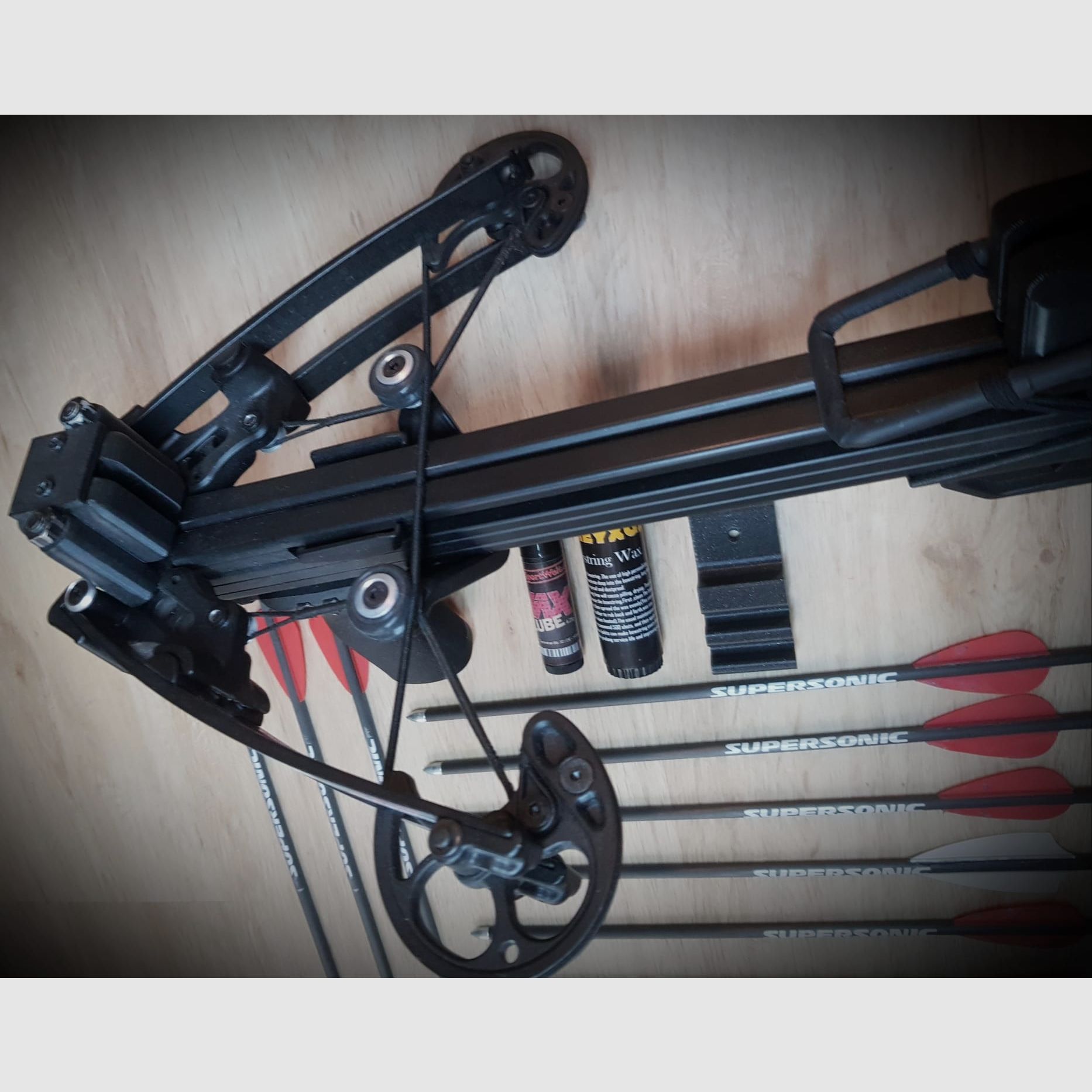 x-bow fma supersonic con cargador y accesorios