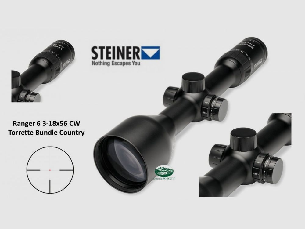 STEINER Ranger 6 3-18x56 CW Torrette Bundle Country