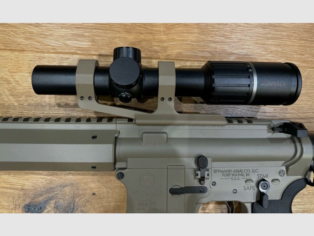 Tippmann M4-22 Elite GS Eagle FDE with Burris scope + mount + Magpul stock