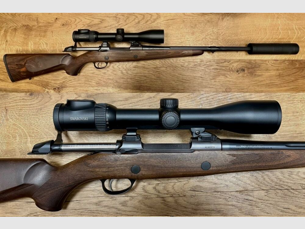 Sako mit Swarovski Z8i und Svemko 85 Grizzly Links