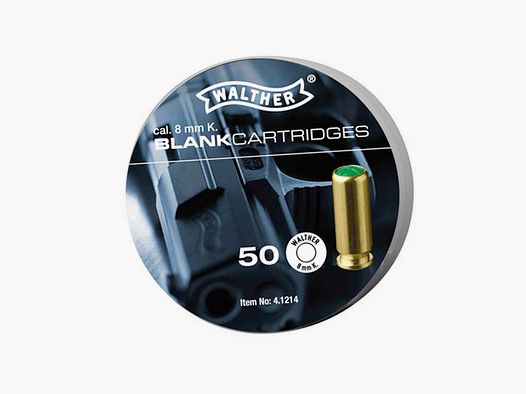 Platzpatronen / cal. 8 mm K. - 50 Schuss Walther