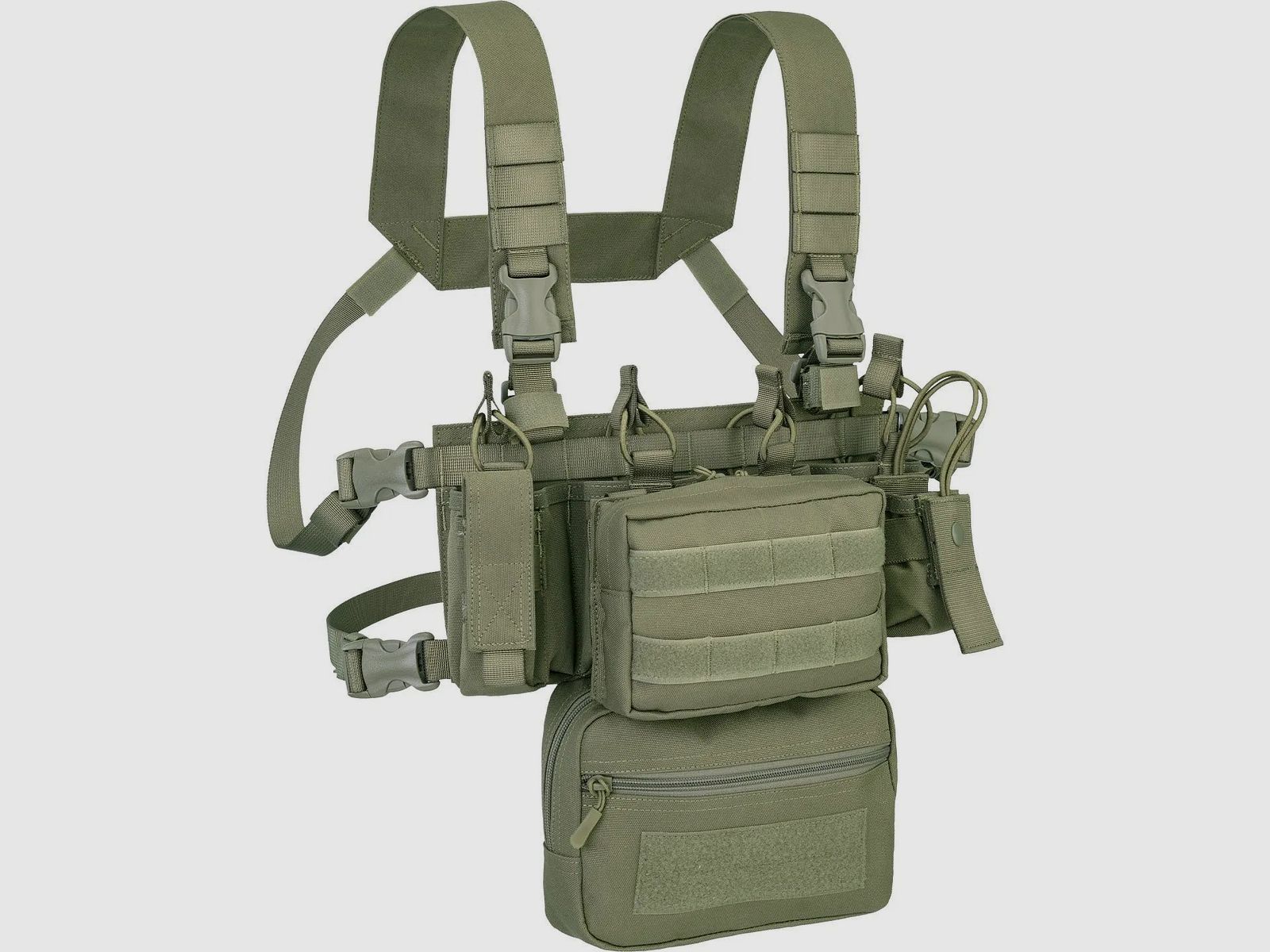 Defcon 5 Defcon 5 Chest Rig Combo Mini 900D Poly Molle - OD Green