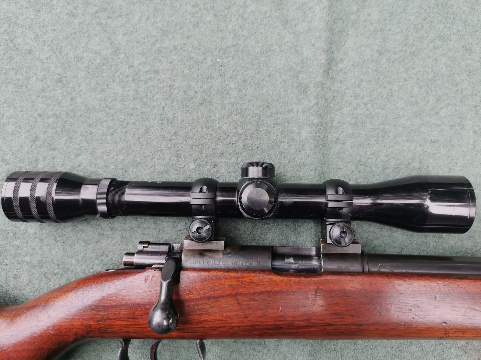 Einzellader Walther KK mit Hunter 4x33