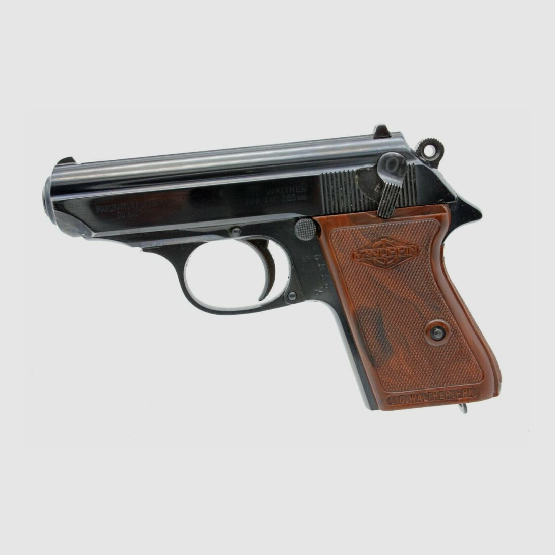 Walther armi sportive e per autorità Manurhin PPK calibro 7,65 impugnatura in acciaio top