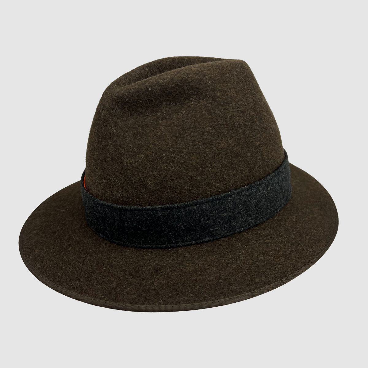 CAPPELLO DI CACCIA Lodenhut Graz Marrone con Nastro di Avviso