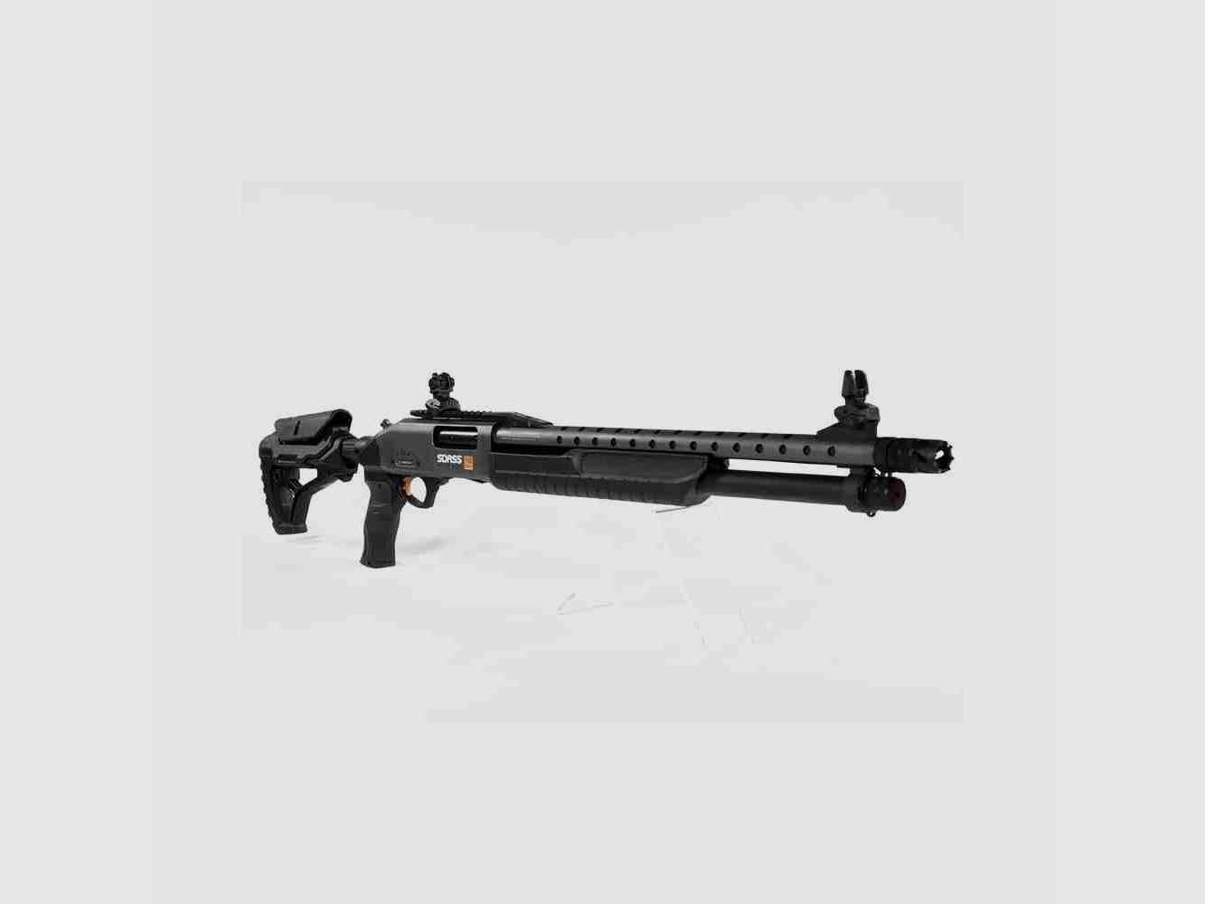 FABARM SDASS PRO TELESCOPIC STAGE 2″, Kal. 12/76 76 LL 51 cm (20″) mit Teleskopschaft CarBON Grey