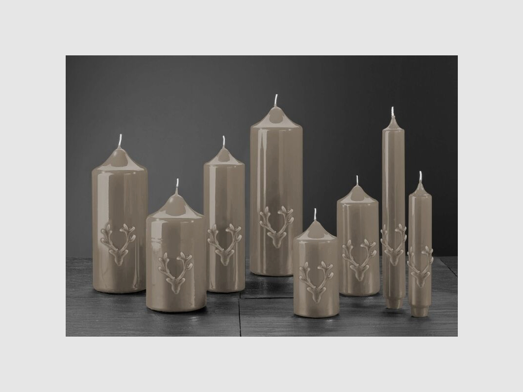 Engels Kerzen Gelackte Stab- oder Stumpkerze mit Geweih