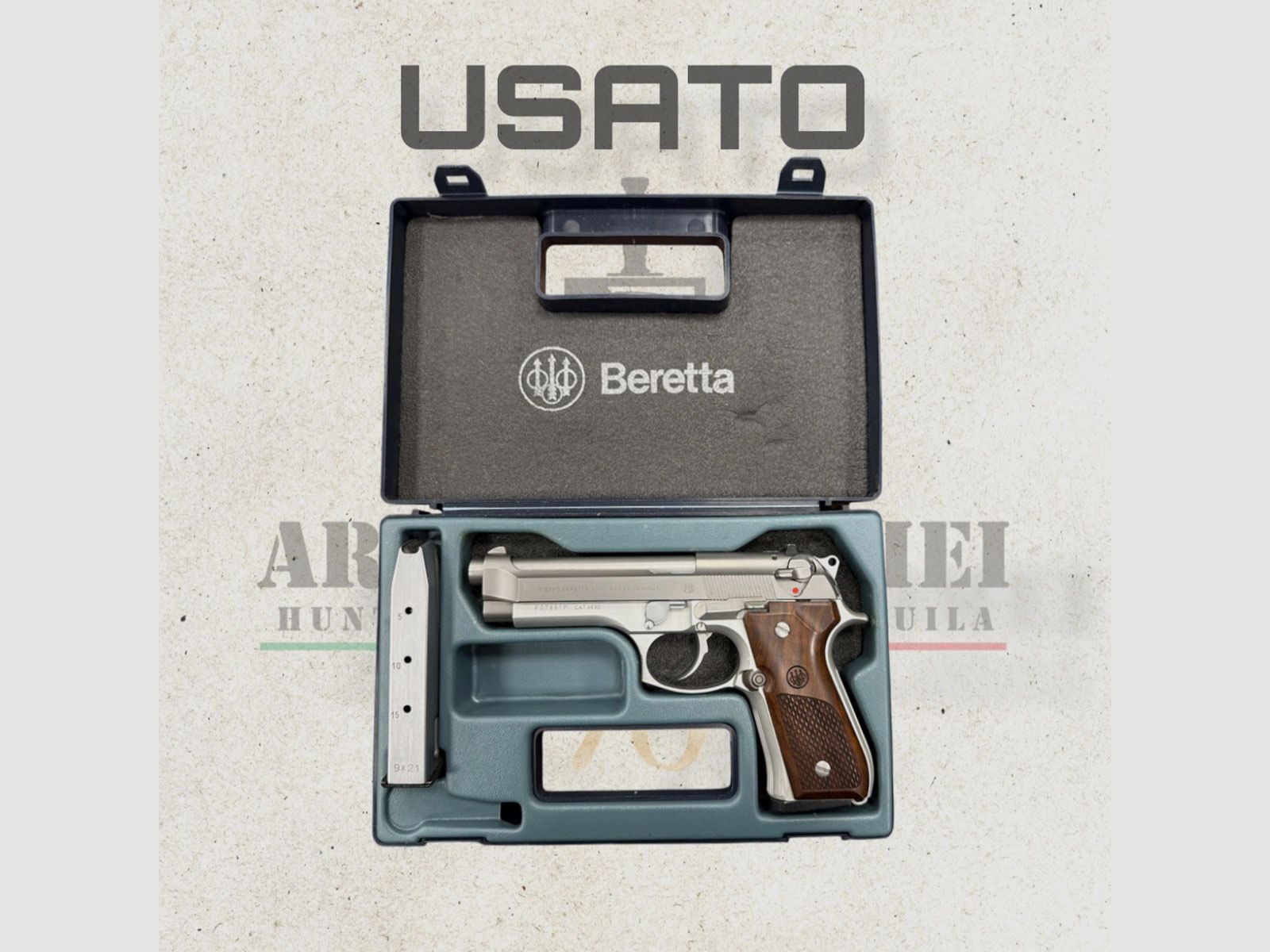 USATO – PISTOLA – BERETTA MOD. 98FS INOX cal. 9×21, immagine 3 di 3