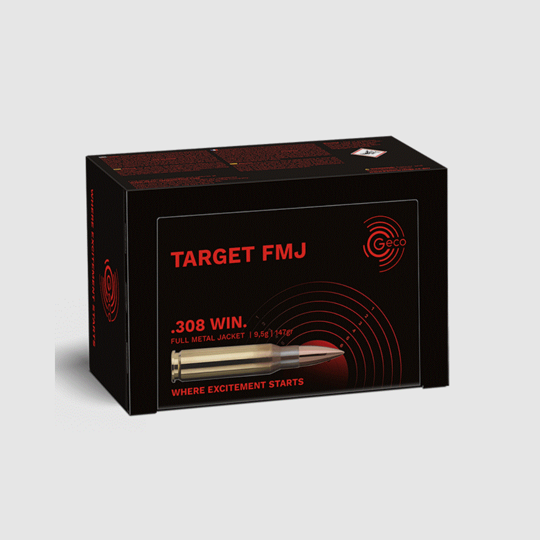 GECO .223Rem Vollmantel Target 55grs 50 Schuss