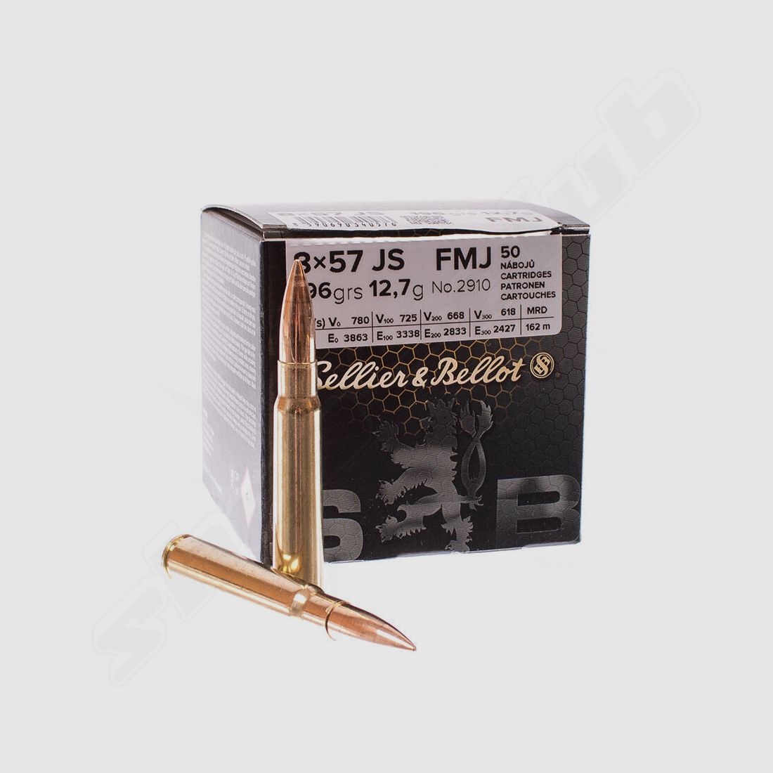 Sellier & Bellot	 FMJ 12,7g / 196gr 50Stk. 8x57JS