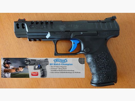 Walther SL-Pistola Q5 Champion, 17 colpi, 9 mm x 19