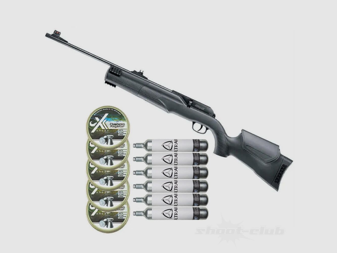 Umarex 850 M2 CO2 Gewehr Kaliber 4,5mm - Diabolo + CO2 Kapsel Set