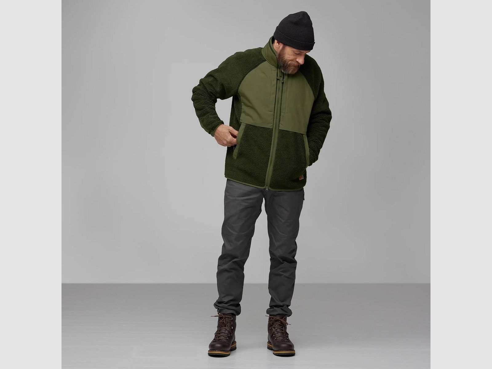 Vardag Pile Jacke M Deep forest-Laurel green, Bild 3 von 9