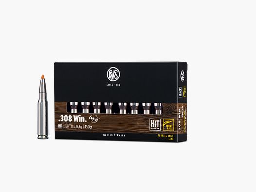 RWS .308 Win. Short Rifle HIT 9.7g, 150grs