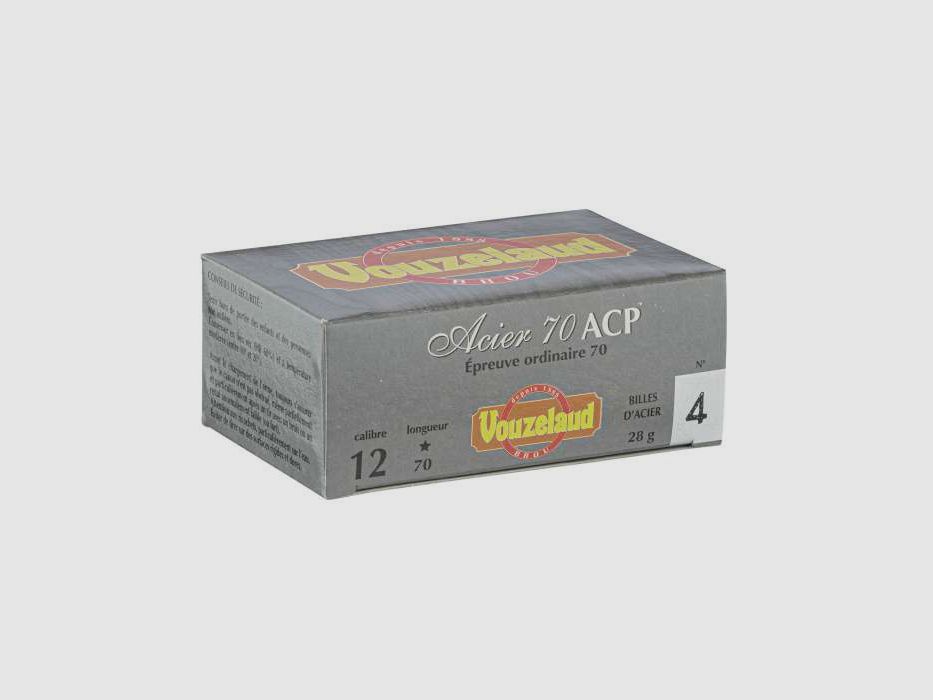 10 Patronen STAHL 70 ACP Kal.12/70 28G BJ Vouzelaud, Bild 2 von 4