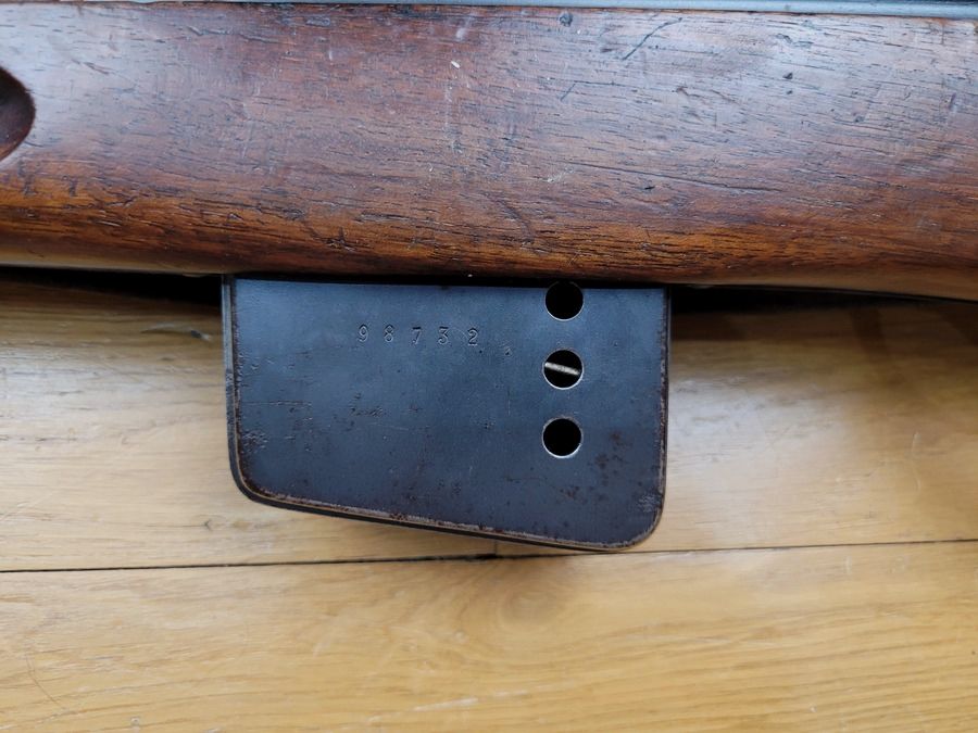 Excellent fusil Rubin-Schmidt mod. 1889 – 7,5×55 – premier fusil à culasse linéaire suisse – canon tout neuf – mono-matricule – mécanique impeccable – 12 coups – exemplaire privatisé en 1925 – Excellent état, image 25 sur 30