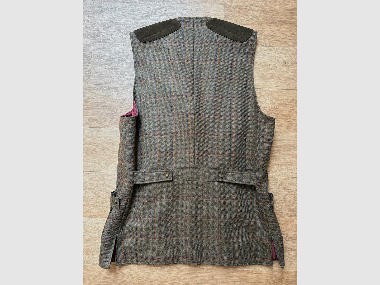 Laksen Sporting Shooting Vest Lovat Tweed from Scotland size XL