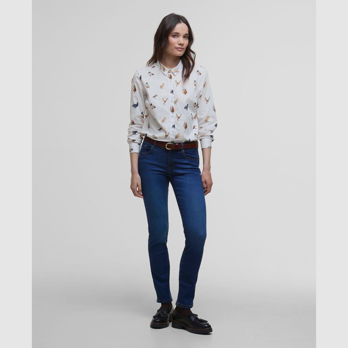 BARBOUR Bluse Brambles Bird Print
