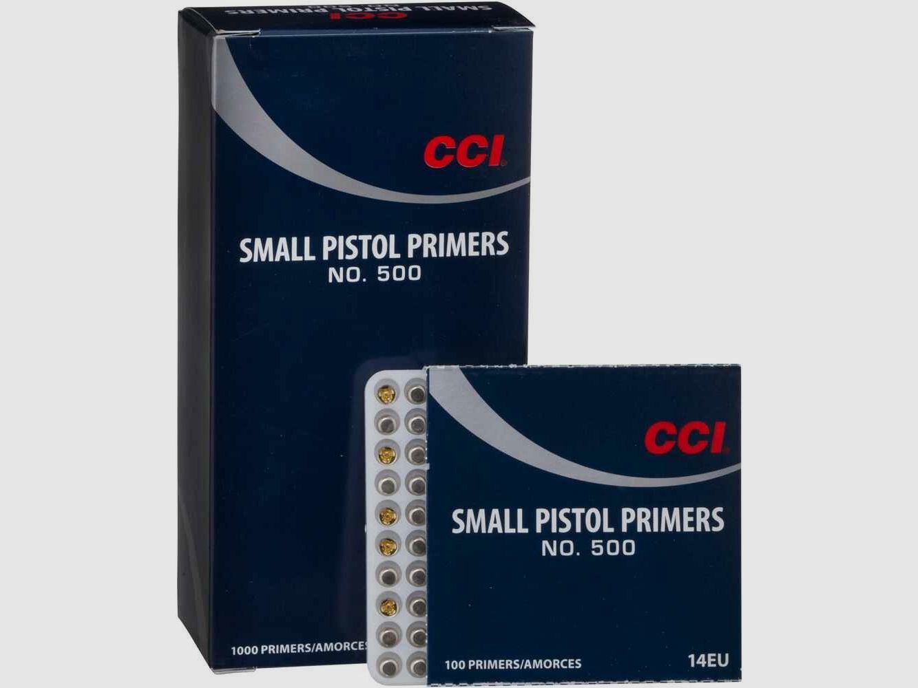 CCI-500 kleine pistoolcapsules