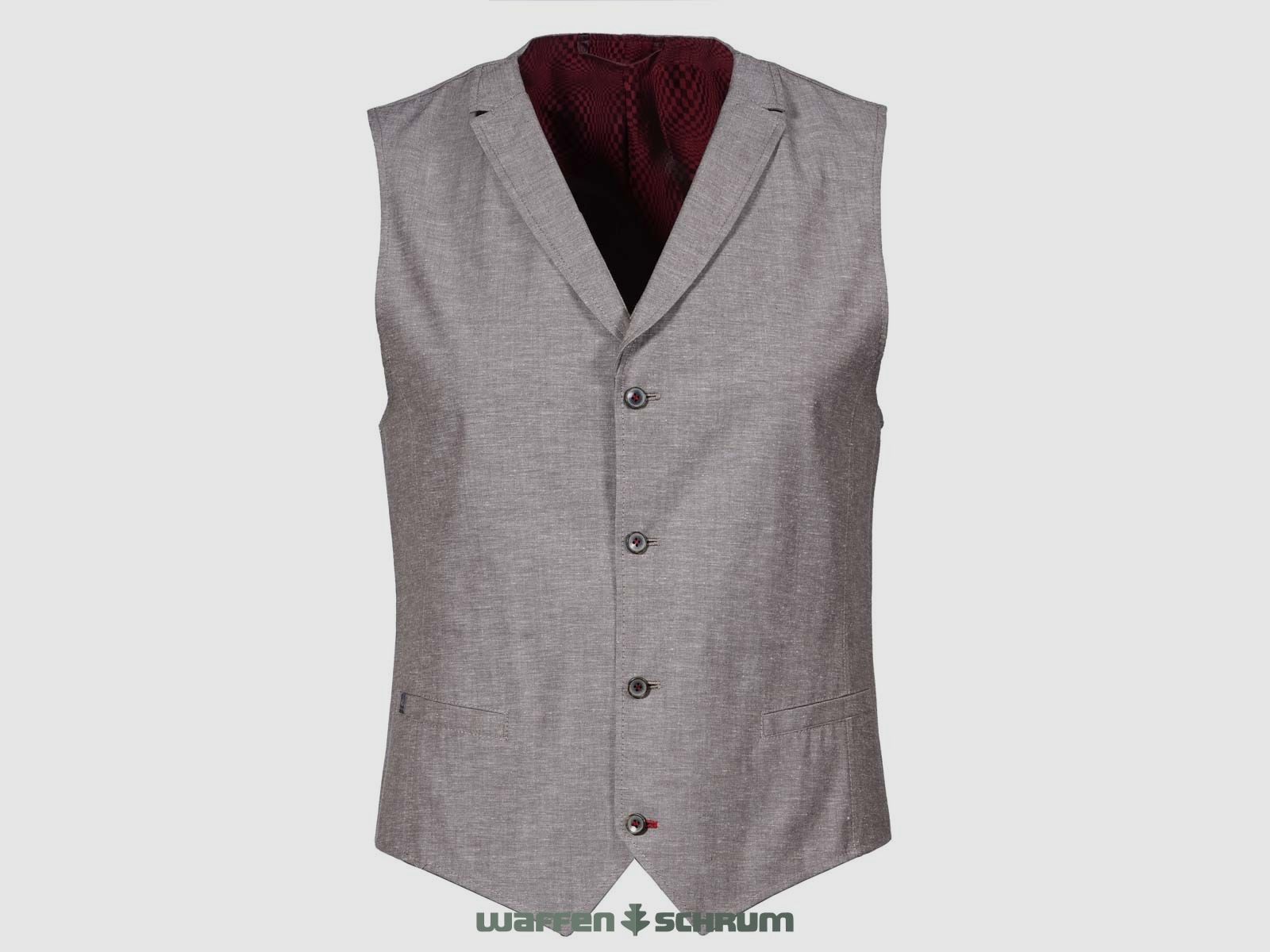 Gebrüder Weis Weste Kevin A Dunkel Beige/Hell Braun