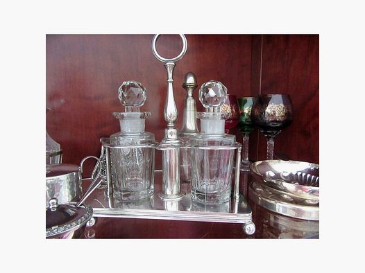Christofle Menage Art Deco Antik Essig Öl Tafelset Gewürzset