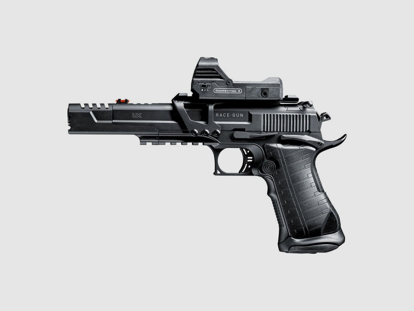 UX RaceGun CO2 Luftpistole Blow Back 4,5 mm BB inkl. Leuchtpunktvisier