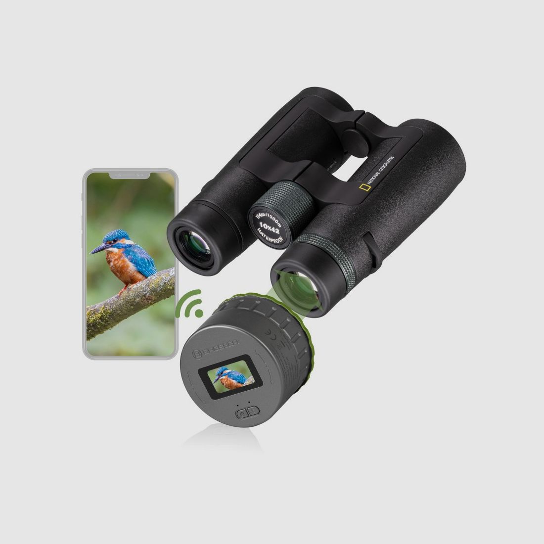 NATIONAL GEOGRAPHIC Fernglas TrueView NG 10x42 mit WiFi Okular, Bild 1 von 21