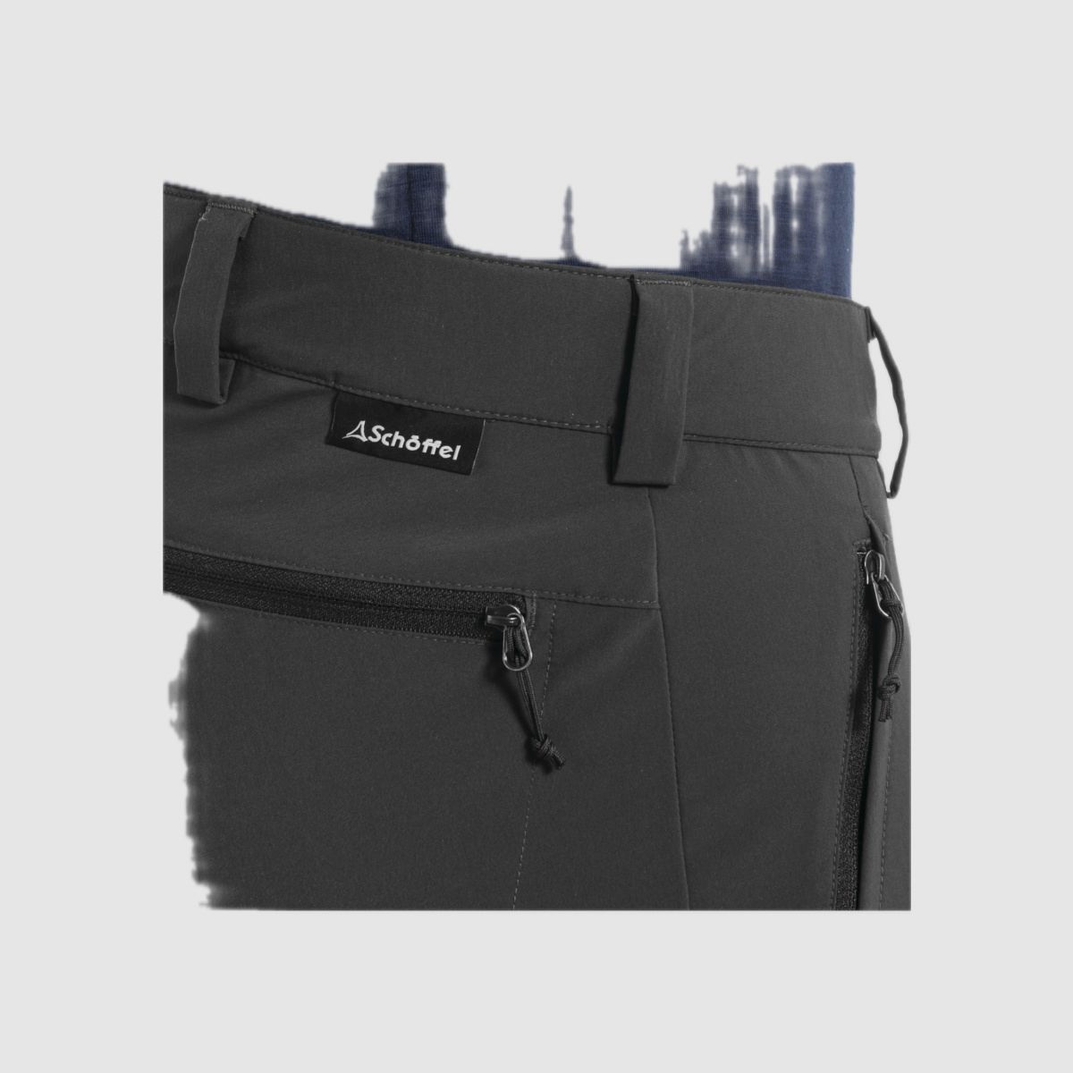 Pantaloni SCHÖFFEL Folkstone Zip Off Grigio