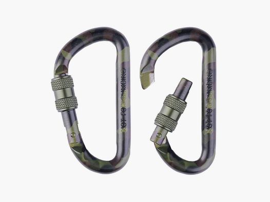 Taktischer Karabiner Woodland 2er Set 60mm